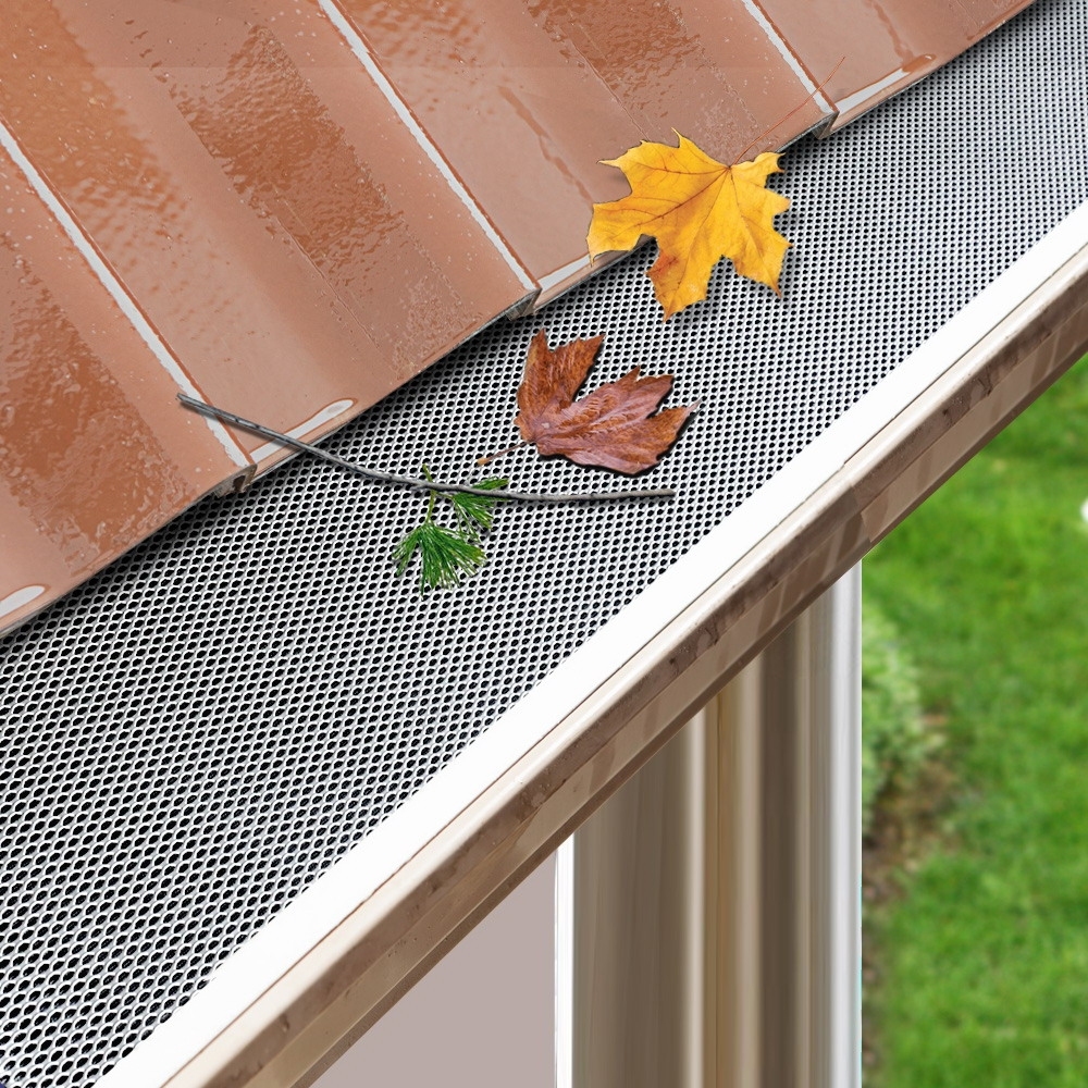 30 Piece Aluminium Gutter Guard Leaf Mesh- Silver 30 Piece Aluminium Gutter Guard Leaf Mesh- Silver